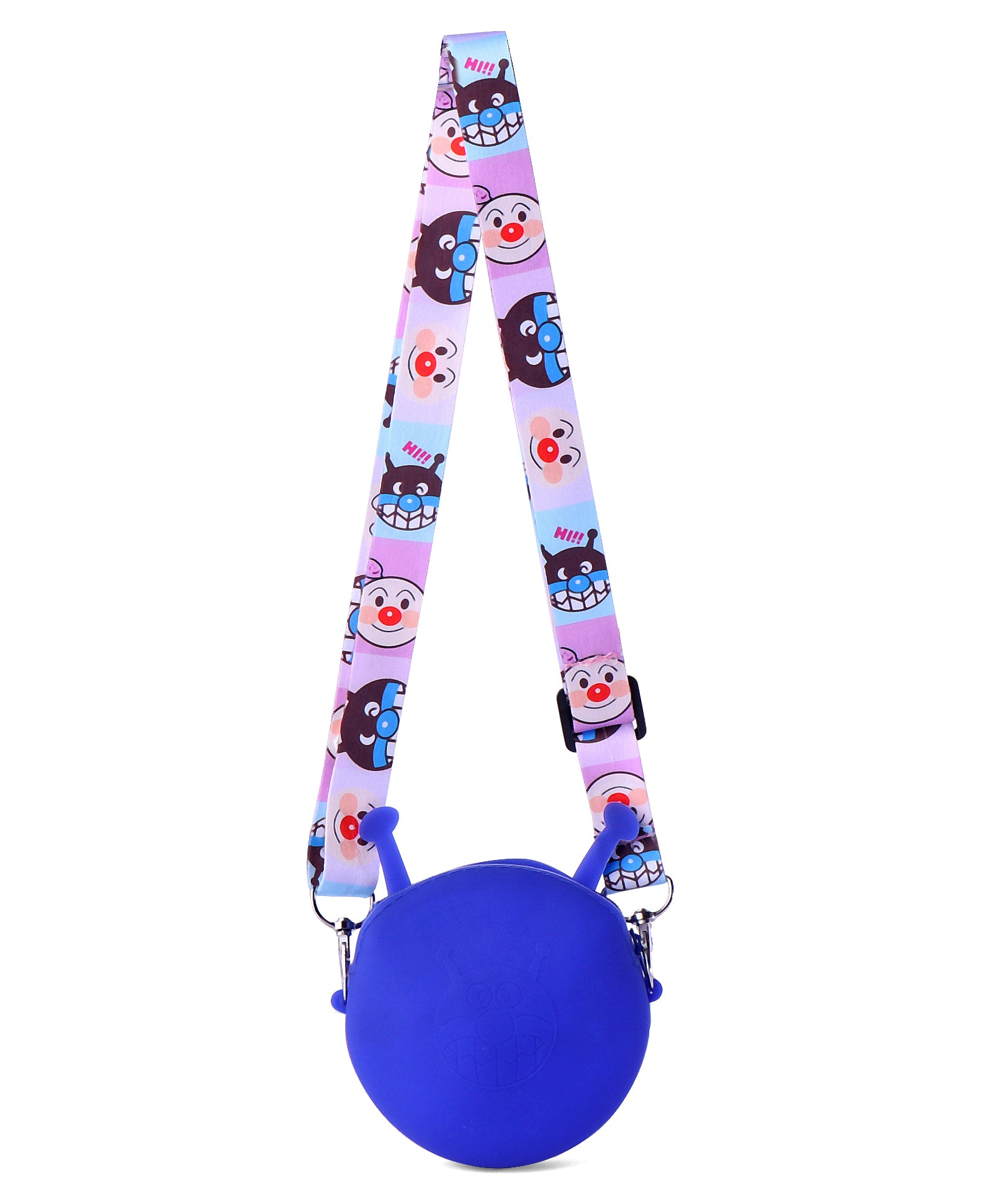Googly Eyes Face Silicone Sling Bag - Blue