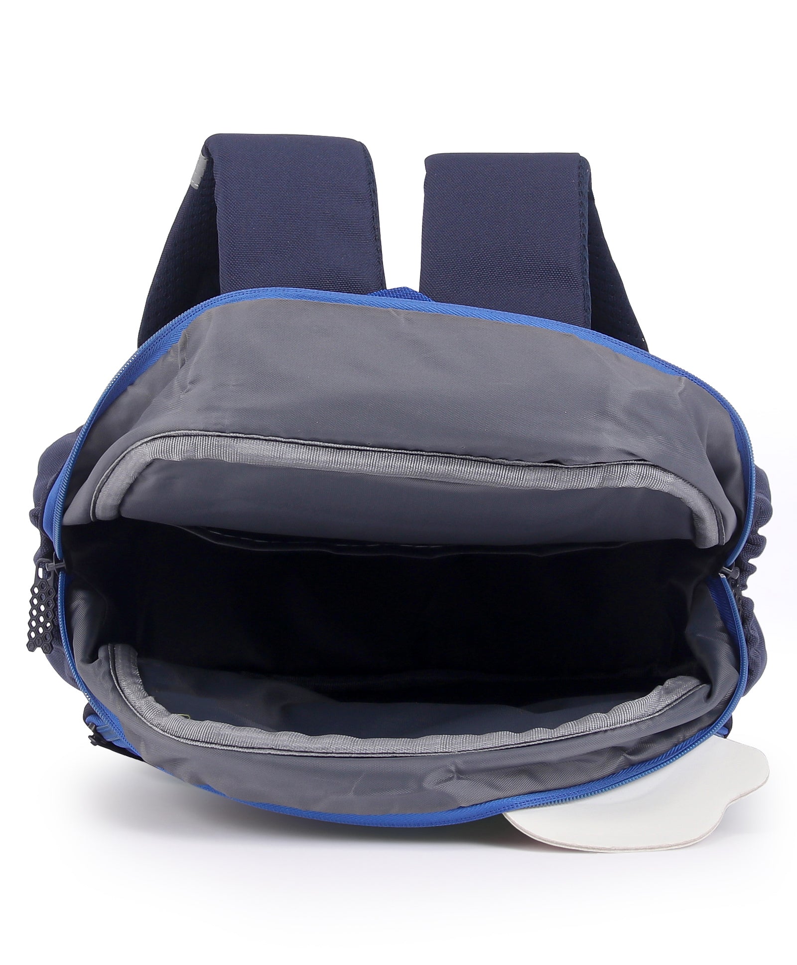 Cap Applique Dinosaur Print Backpack - Dark Blue