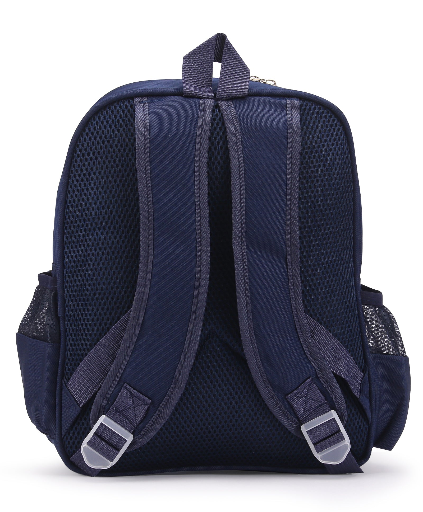 Dinosaur Print Double Pocket Backpack - Blue
