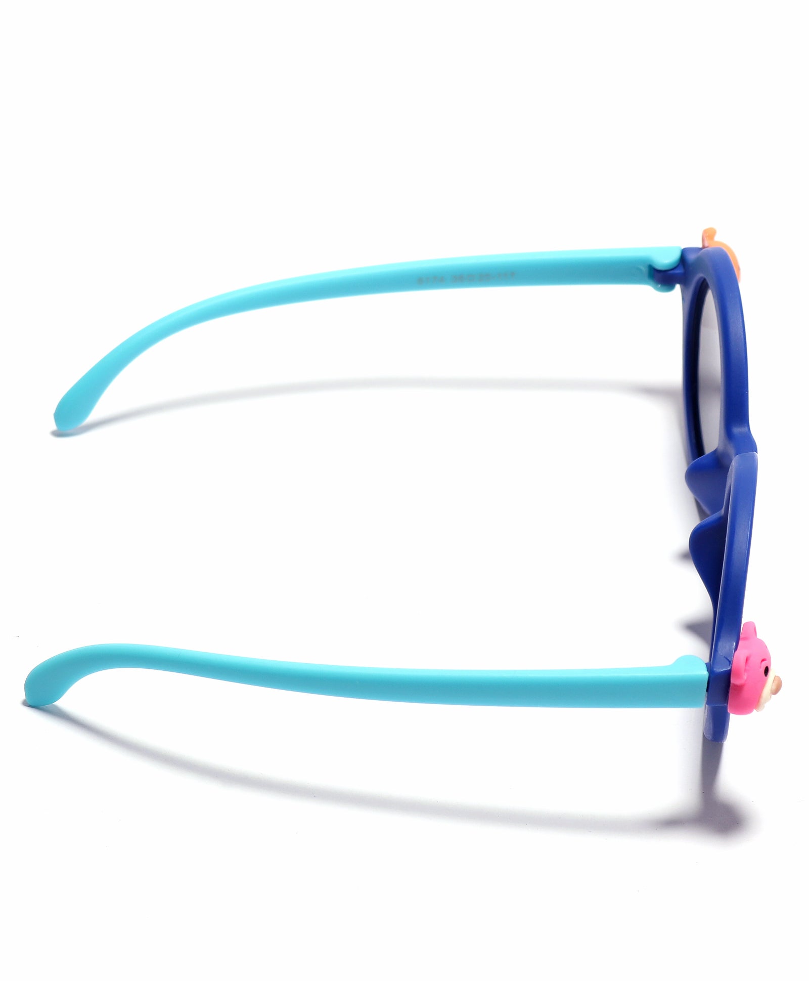CARTOON APPLIQUE ROUND SUNGLASSES DARK BLUE  (2 YEARS TO 6 YEARS)