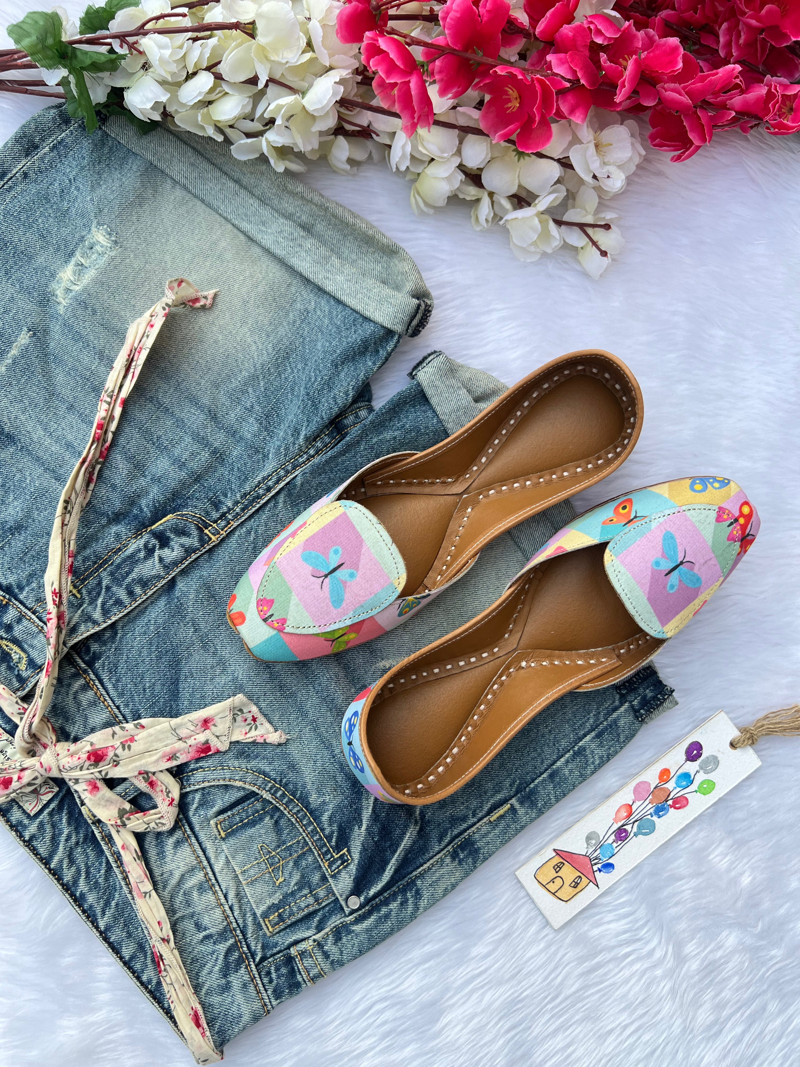 COLOURFUL BUTTERFLY  LOAFERS