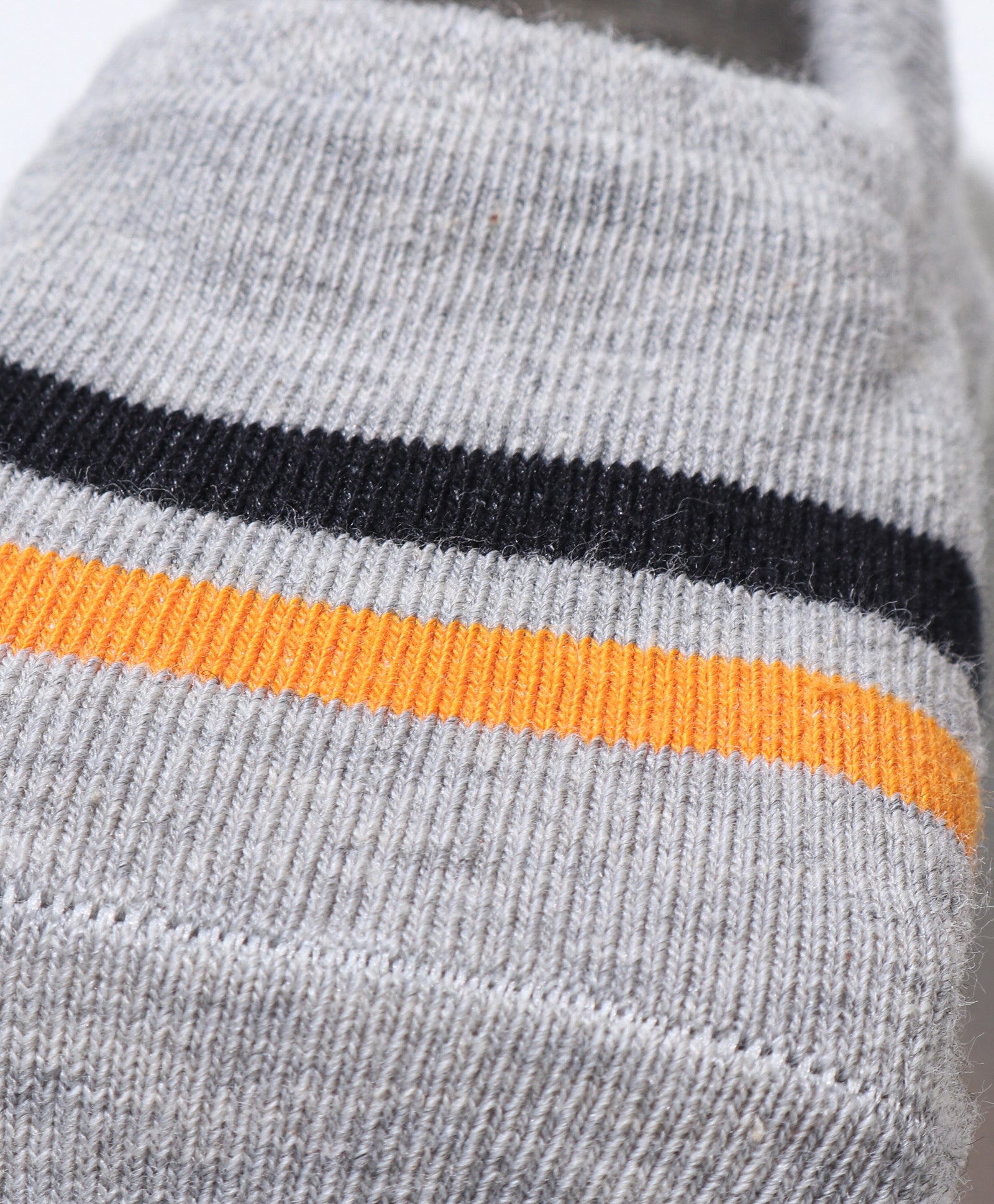 Pack of 2 Stripes & Boy Text Print Anti Skid Loafer Socks - Beige & Grey (1 TO 12 YEARS)