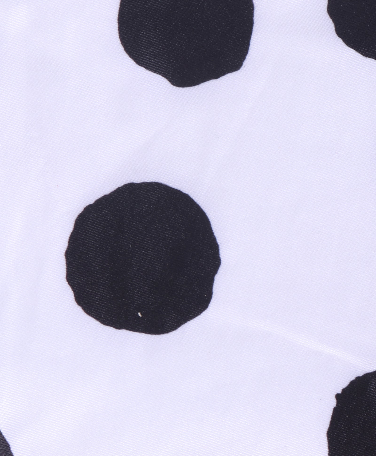 CAP SLEEVES POLKA DOTS PRINTED V CUT SWIMSUIT WITH CAP - WHITE & BLACK (2 TO 6 YEARS)