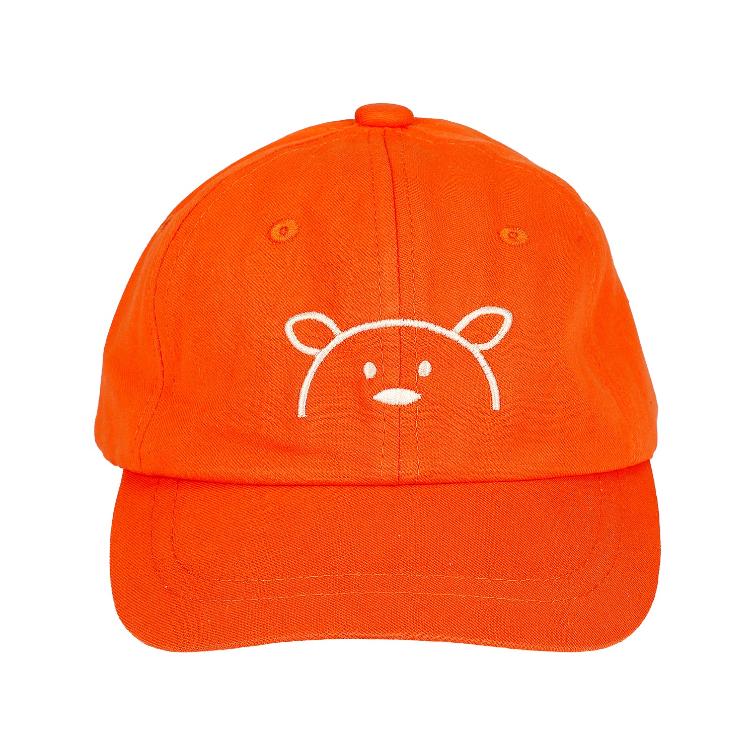 BUNNY EMBROIDERED CAP - ORANGE (1.5 YEARS TO 3.5 YEARS)