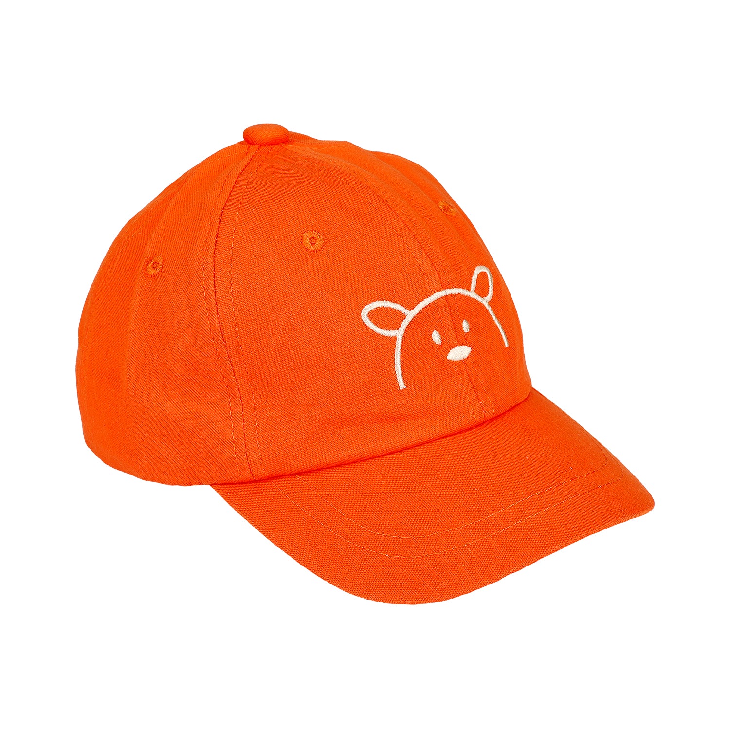BUNNY EMBROIDERED CAP - ORANGE (1.5 YEARS TO 3.5 YEARS)