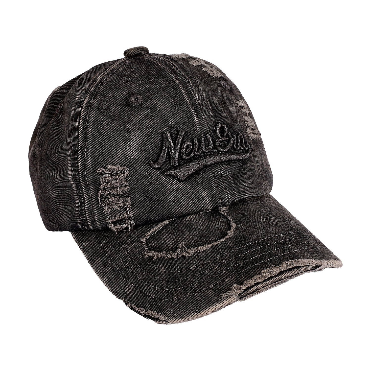 NEW ERA EMBROIDERED DENIM CAP - BLACK (4 YEARS TO 8 YEARS)