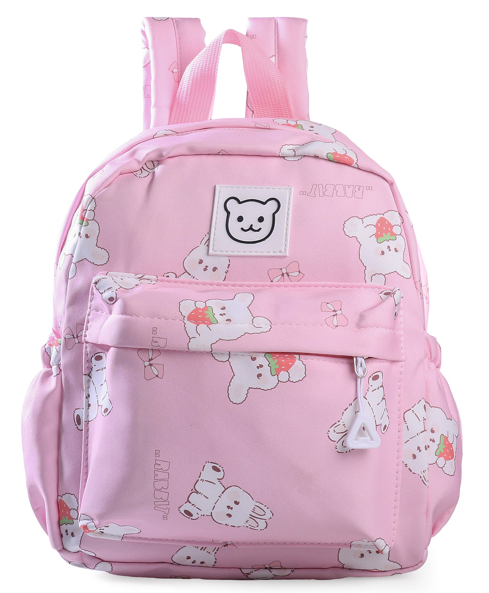 RABBIT PRINTED BACKPACK- PINK