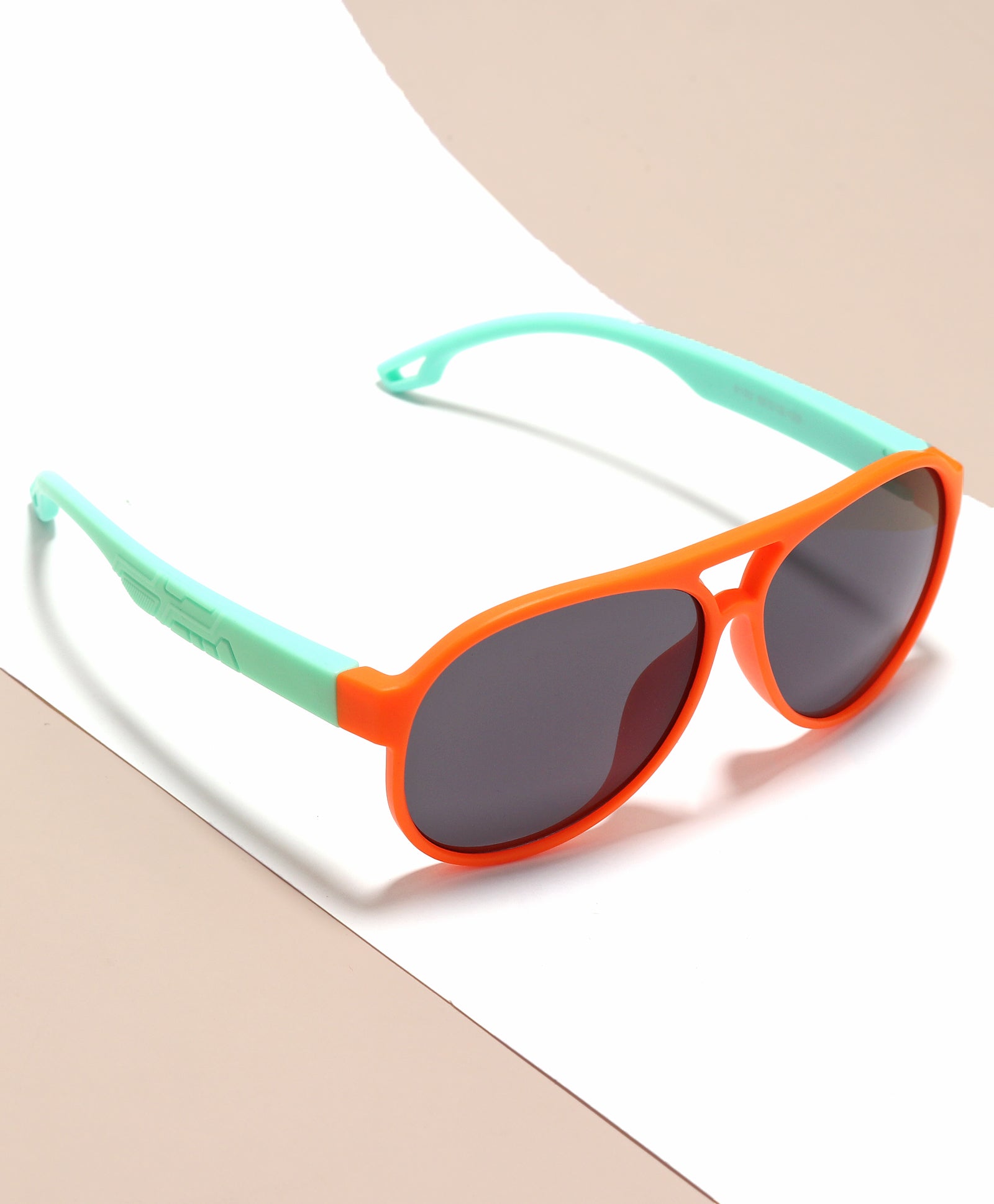 AVIATOR SHAPE SUNGLASSES - ORANGE (2 YEARS TO 8 YEARS)