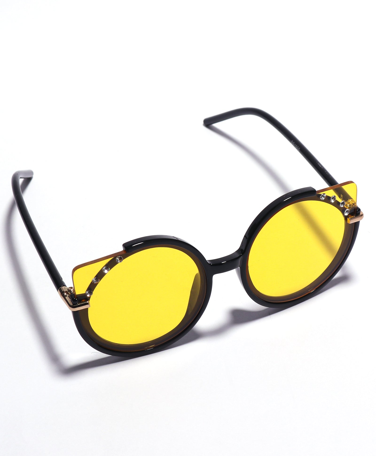 BEADS EMBELLISHED SUNGLASSES - YELLOW (5 YEARS TO 10 YEARS)
