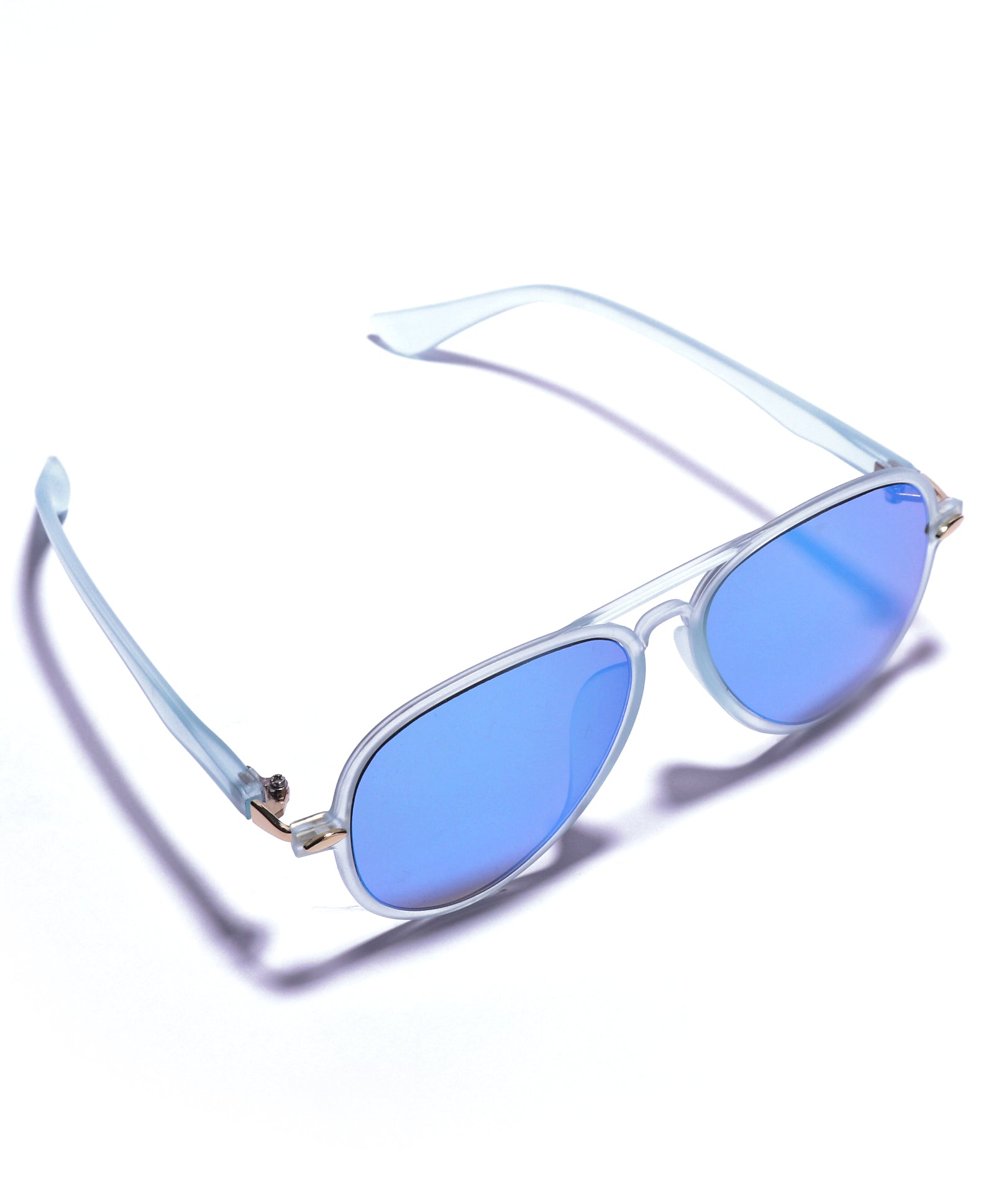 AVIATOR SHAPE MIRRORED SUNGLASSES - BLUE (5 YEARS TO 10 YEARS)