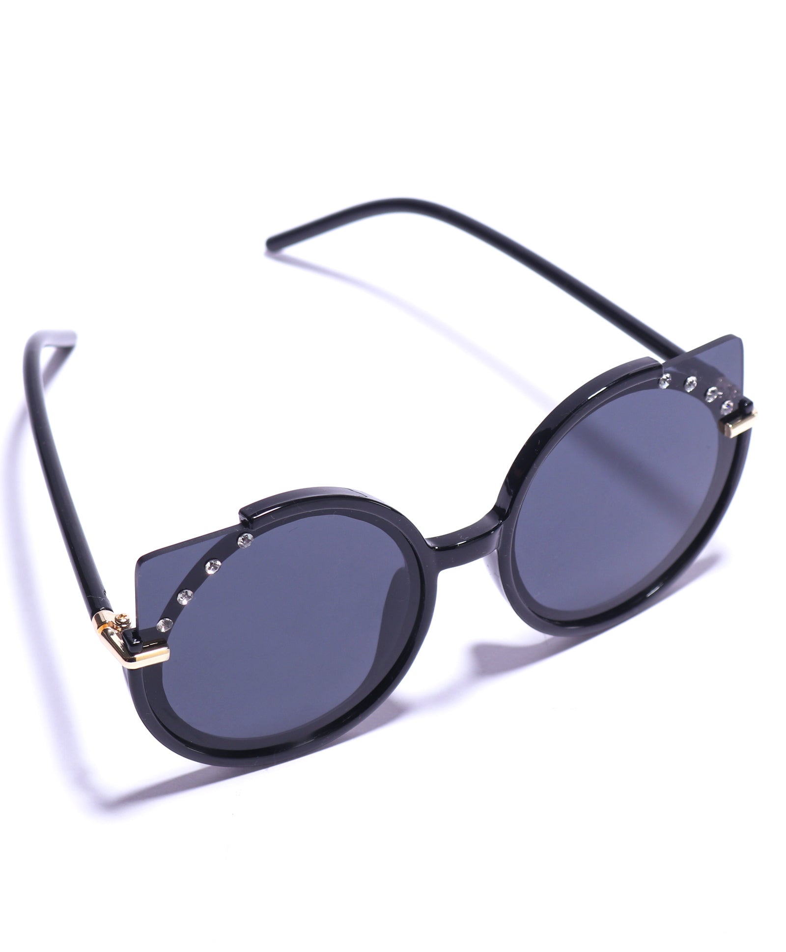BEADS EMBELLISHED SUNGLASSES - BLACK(5 YEARS TO 10 YEARS)