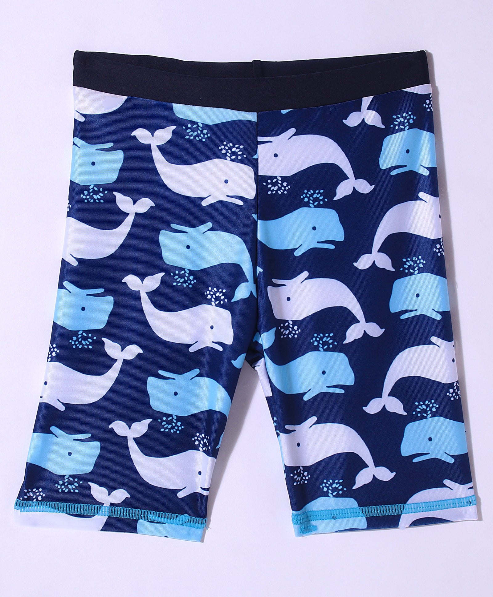 BLUE DOLPHIN PRINT RAGLAN SLEEVES 2 PIECE SWIMSUIT - BLUE (2 TO 7 YEARS)