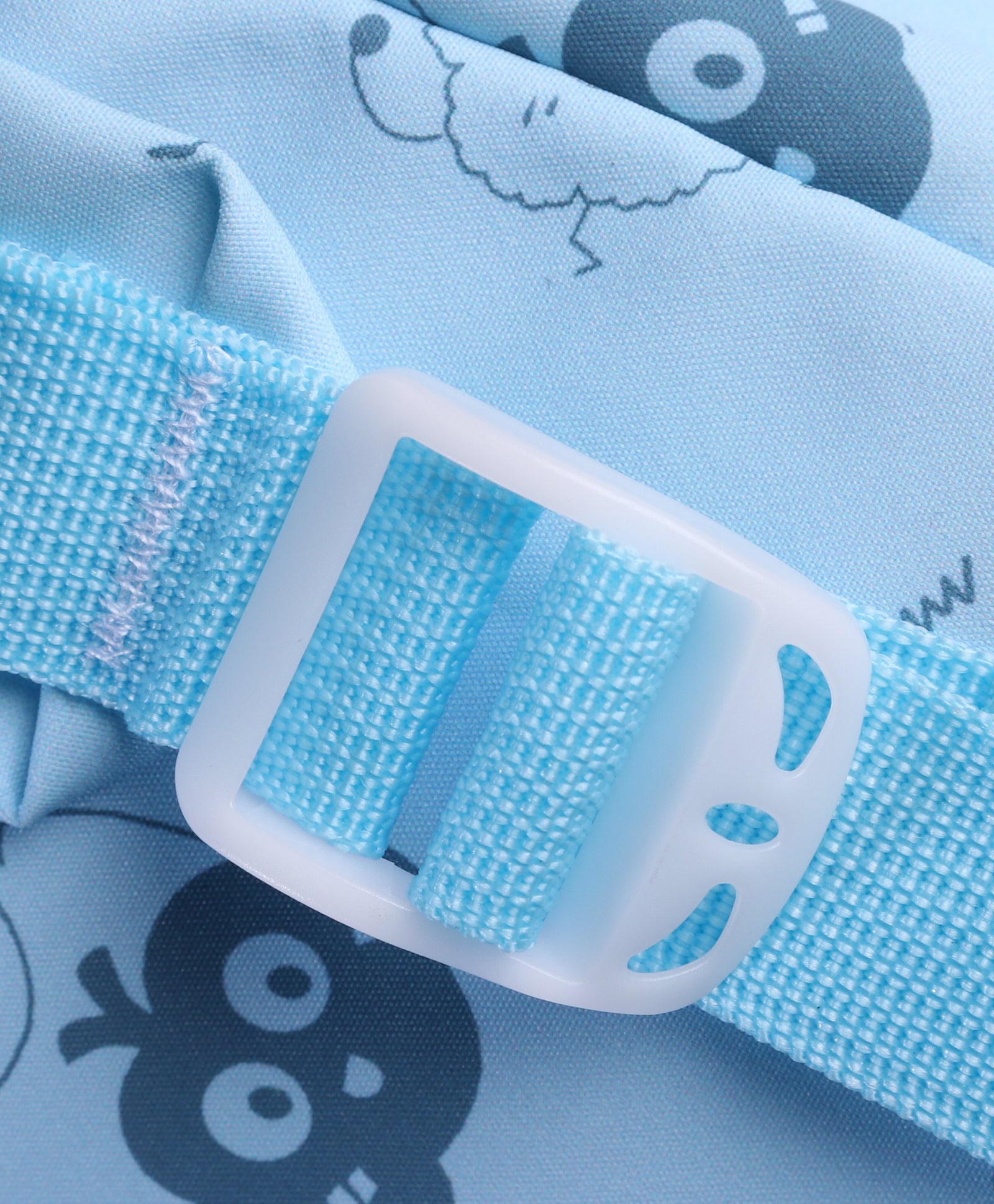 All Over Cartoon Printed Backpack - Blue