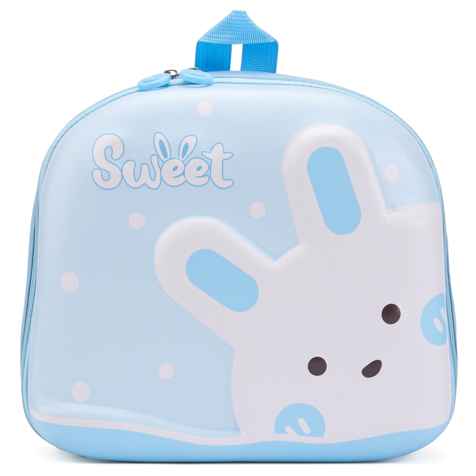 Rabbit Design 3D Hard Case Backpack - Blue