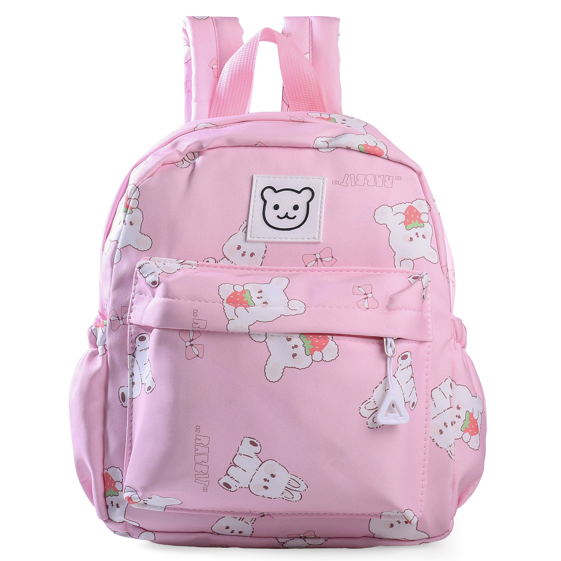 RABBIT PRINTED BACKPACK- PINK